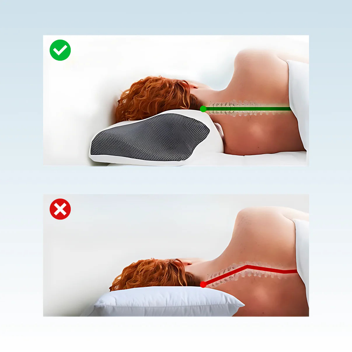 RestRelief™ Premium Ergonomic Pillow