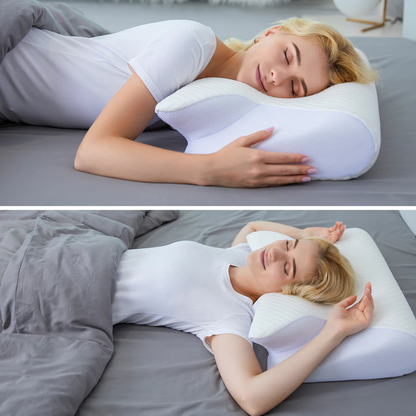 RestRelief™ Premium Ergonomic Pillow